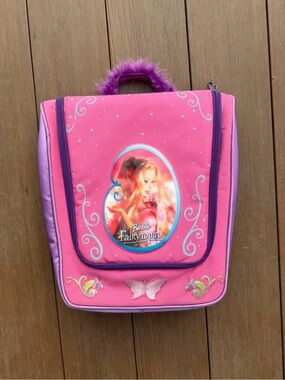 Vintage 2004 Barbie Pink Purple Fairytopia Kids Barbie Holder Carry Case